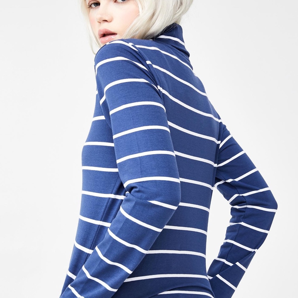 NEW Lazy Oaf Mr Lazy Stripe Turtleneck Shirt NWT - image 2